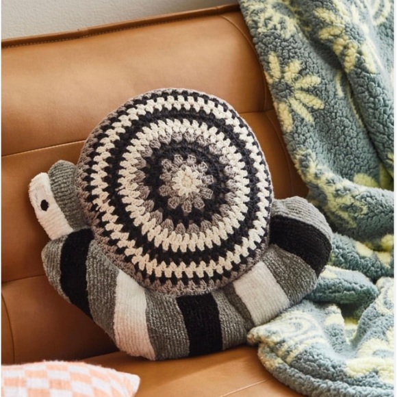 Urban Outfitters Crotchet Snail Throw Pillow - Picture 6 of 6